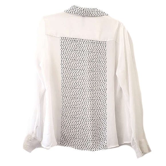 Spotted Cream Button Down by Eric & Lani - Picture 2 of 3